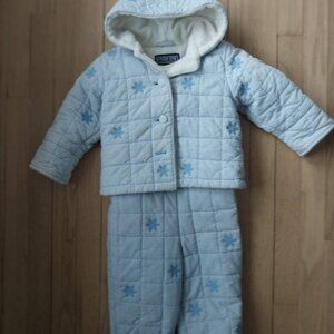 Kid's Land's End Snowsuit, Blue, Size 18M